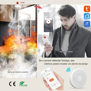 Tuya Smart Co & Smoke Detector e Alarme de Monóxido de Carbono - Bão Em Casa